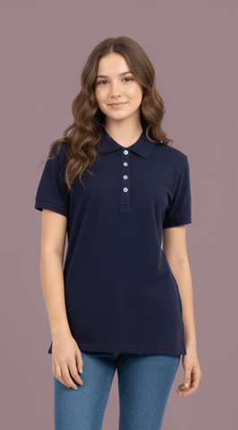 UP2FASHION Solid Polo Neck T-Shirt - Smgarment's