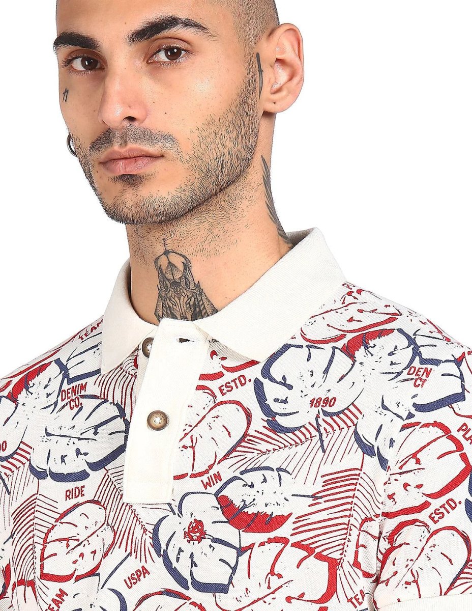 U.S. POLO ASSN. DENIM CO. Printed Polo Shirt - Smgarment's