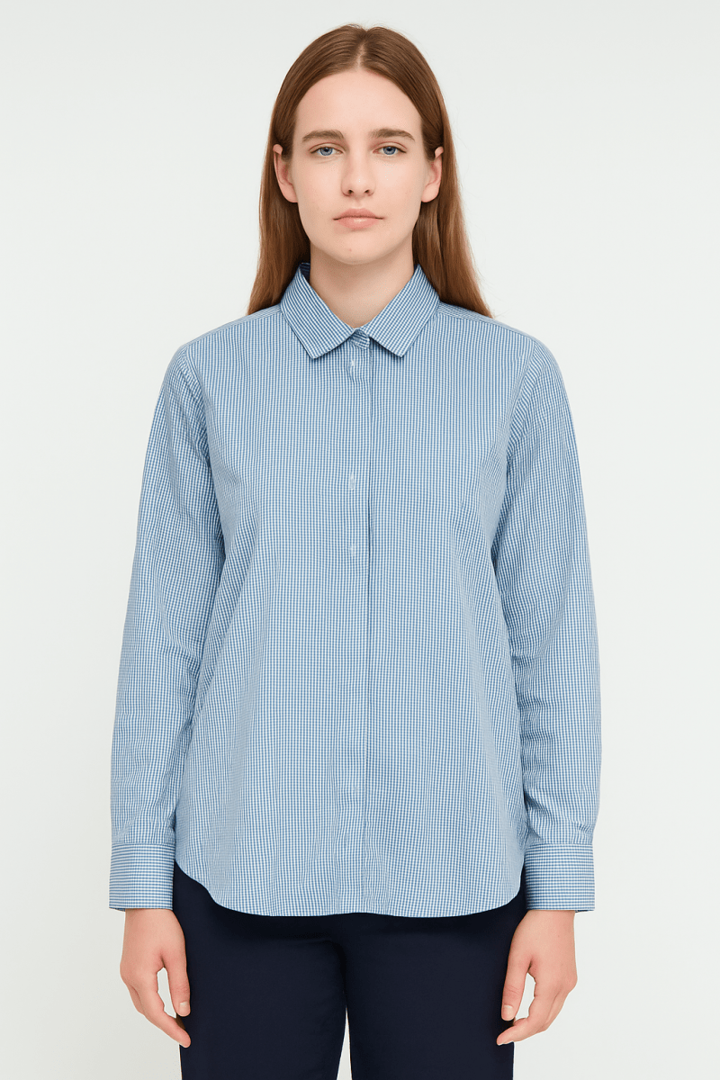 USPA WOMENS MICROCHECK SHIRT - Smgarment's