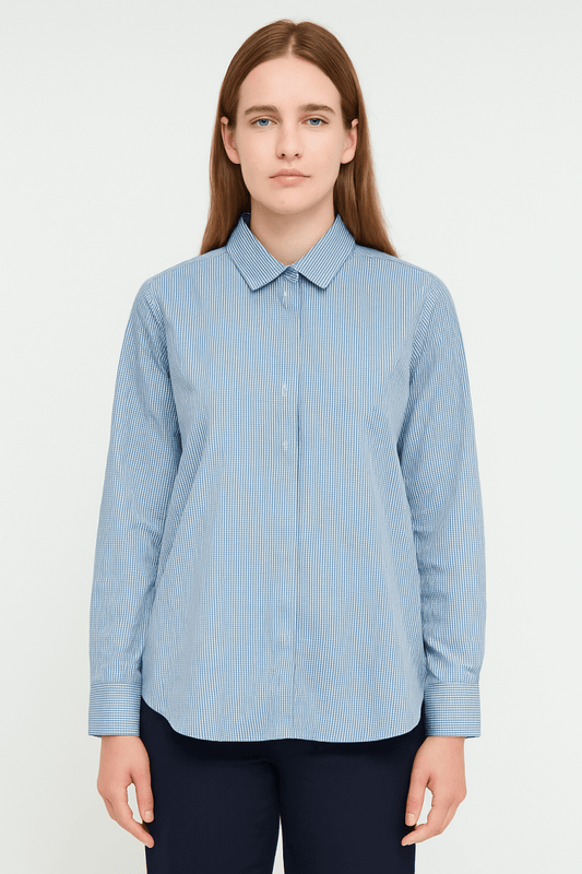 USPA WOMENS MICROCHECK SHIRT - Smgarment's