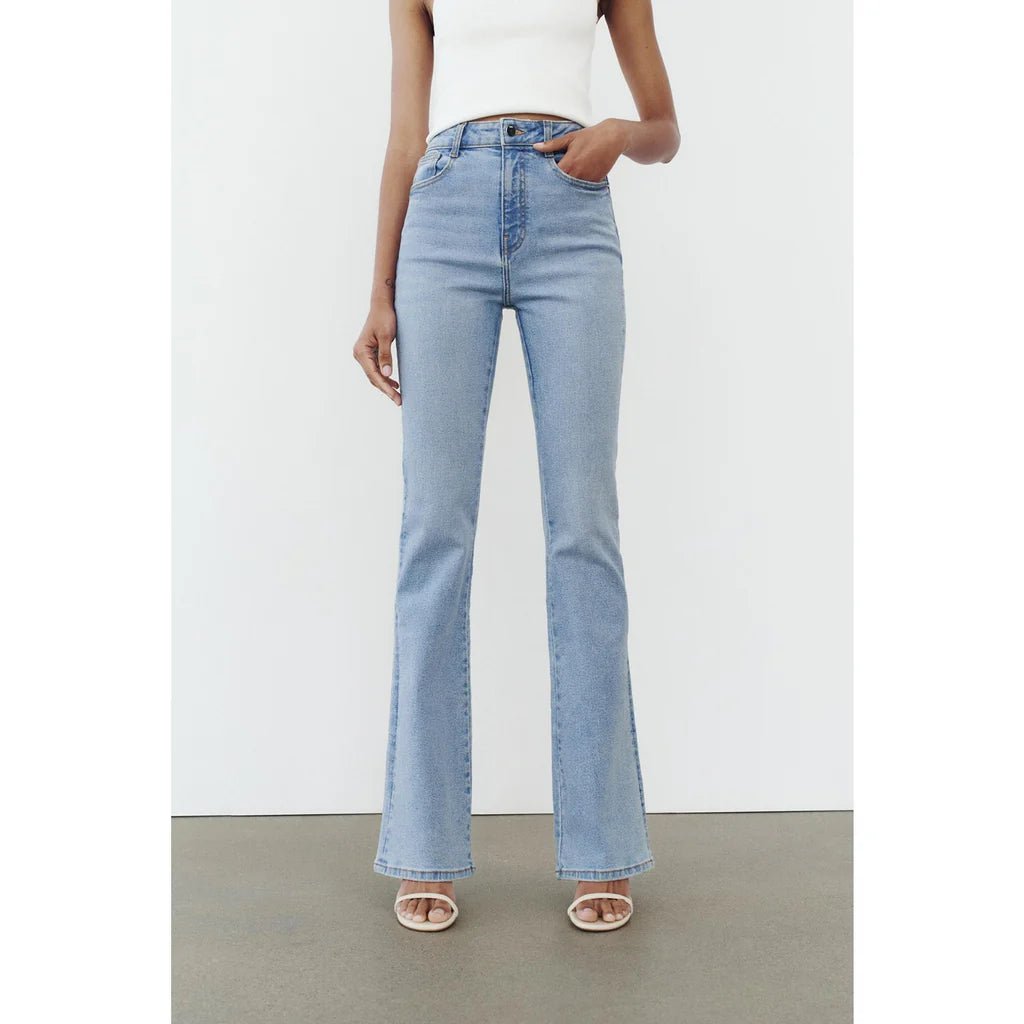 VAILENT Light Blue Flare Jeans - Smgarment's