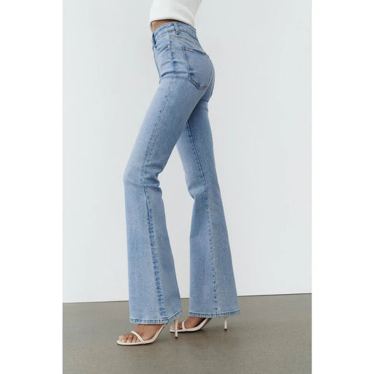 VAILENT Light Blue Flare Jeans - Smgarment's