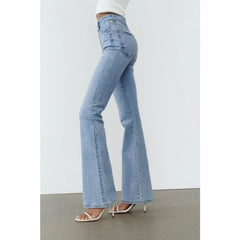 VAILENT Light Blue Flare Jeans - Smgarment's