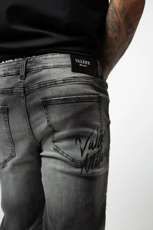 VALERE MILANO BLACK TASSO JEANS - Smgarment's