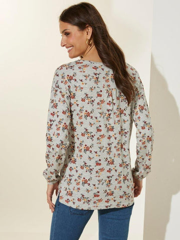 VENCA LONG - SLEEVED T - SHIRT WITH ELASTIC CUFF - SMgarment's