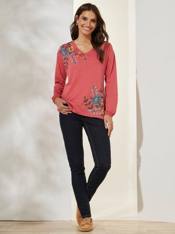 VENCA LONG - SLEEVED T - SHIRT WITH ELASTIC CUFF - SMgarment's