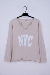 VENCA WOMEN'S NYC V - Cut Long Sleeve Tee - Smgarment's