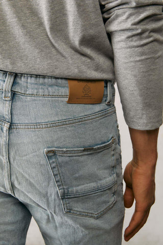 Slim Fit Light Wash Jeans For Mens