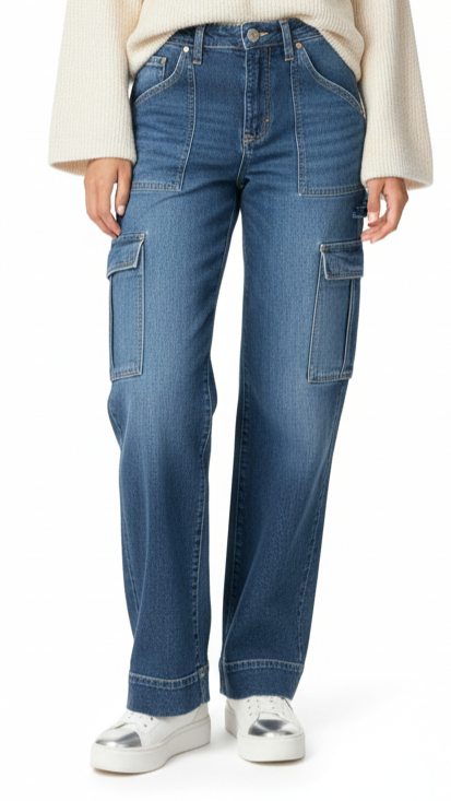 GUESS WOMEN CARPENTER  CARGO JEANS