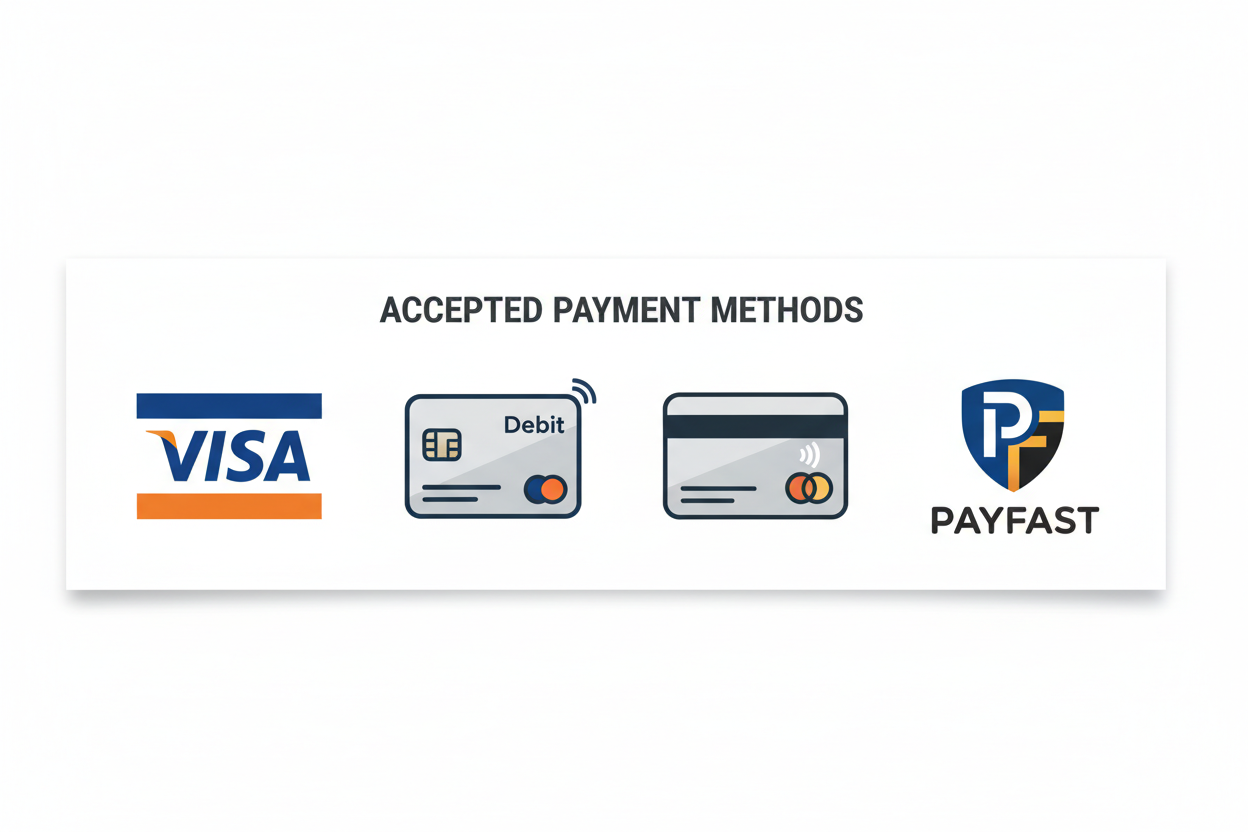 visa dabit card creadit card payfast logo