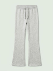 IMPORTED Girls' Casual Cotton-Blend Flare Sweatpants – Heather Gray