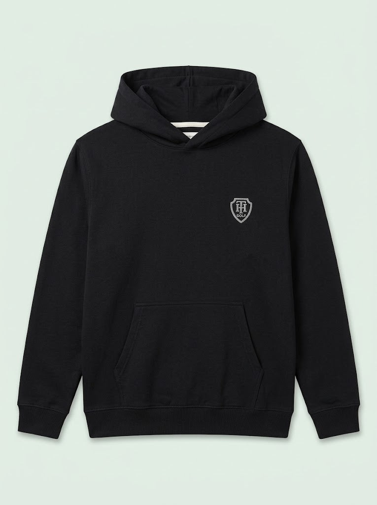 BOYS BRANDED ' Classic Black Pullover Hoodie with Front Pocket