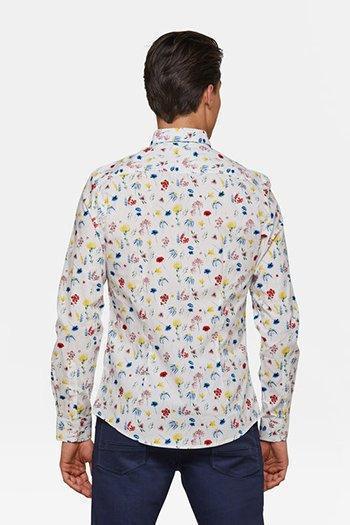 WE FASHION SLIM FIT BLOEMENDESSIN OVERHEMD - SMgarment's