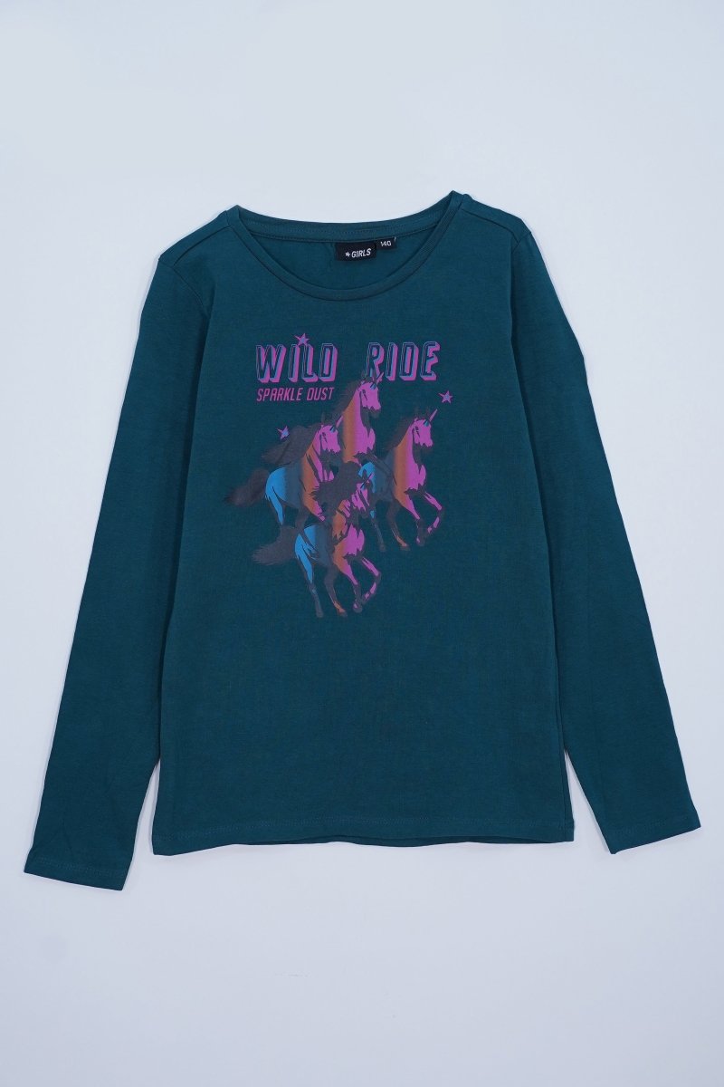 Wibra Kids FORNT HOURE PRINTED Girls T Shirts - Smgarment's