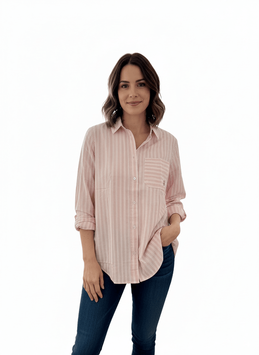 WOMEN STRIPES SHIRT - Smgarment's