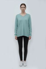 WOMENS BASIC V NECK SWEATER - Smgarment's
