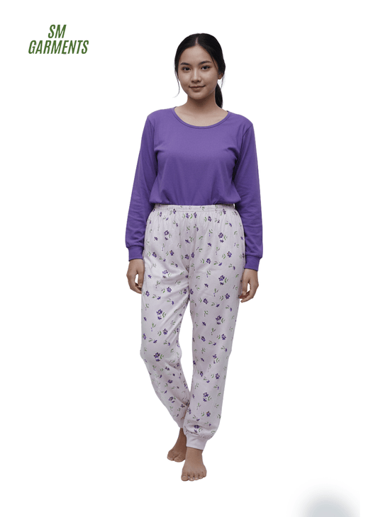 WOMENS Button - front T-Shirt & pajama (NIGHTWEAR) - Smgarment's
