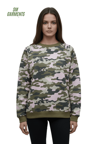 WOMENS CAMOUFLAGE SWEATSHIRT - Smgarment's