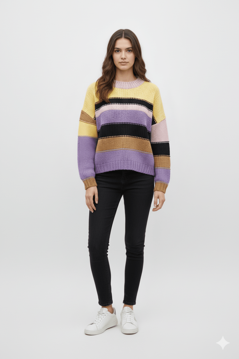 WOMENS COLORFULL SWEATER - Smgarment's
