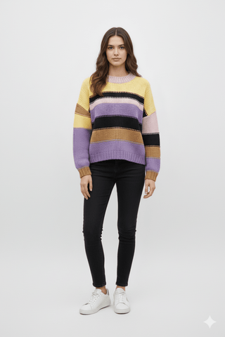 WOMENS COLORFULL SWEATER - Smgarment's