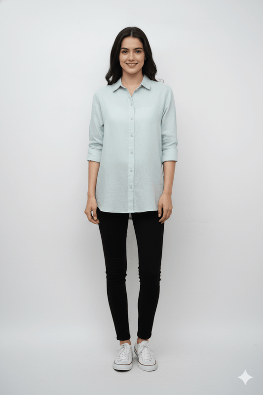 Women's Linen Shirt - Smgarment's
