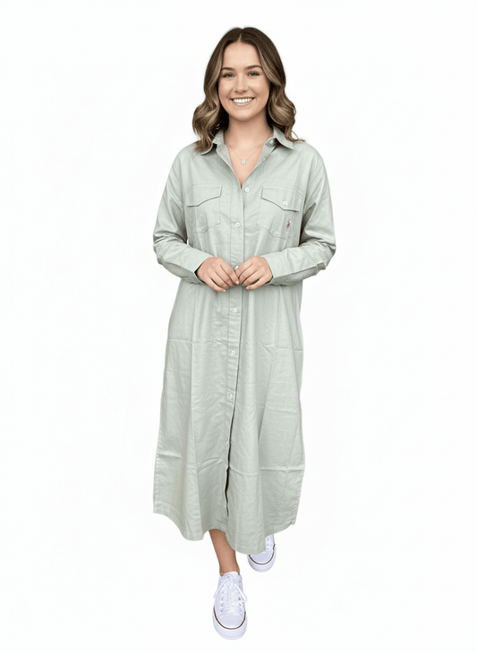 WOMENS LONG SHIRT WITH DOUBLE POCKET - Smgarment's
