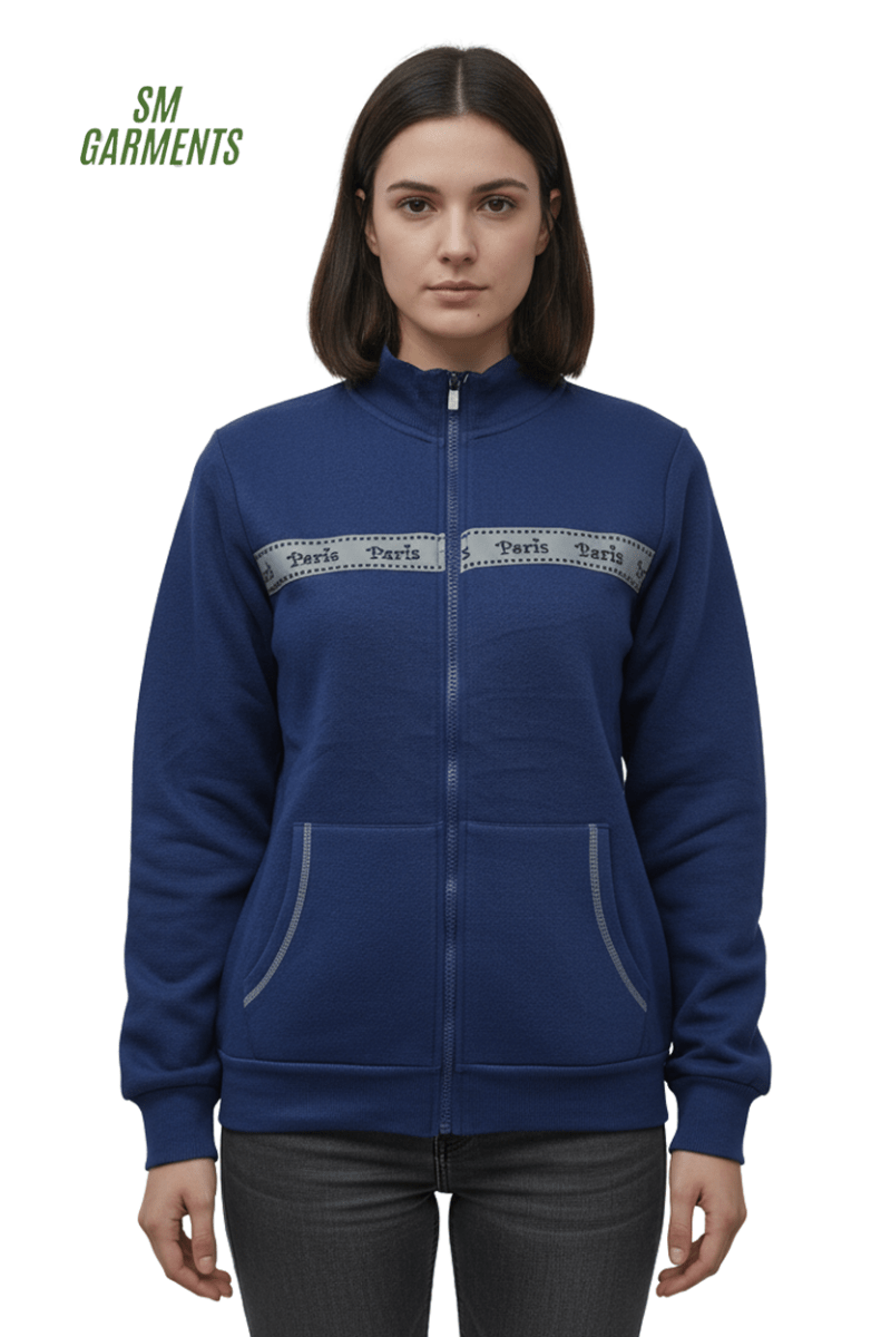 WOMENS PARIS STRIPED ZIPPER - Smgarment's