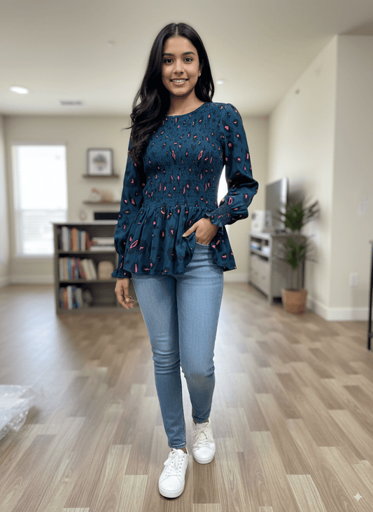 WOMENS PRINTED TOP - Smgarment's