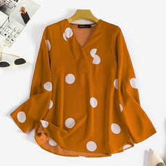 ZANZEA V - NECK LONG SLEEVE POLKA DOT - SMgarment's