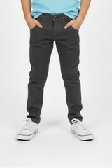 ZR Boys Black Slim Fit Chino Pants