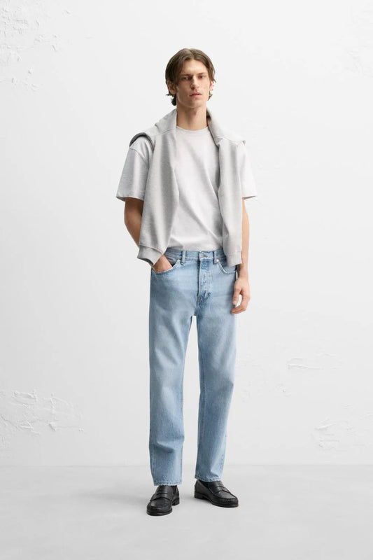 ZARA MAN STRAIGHT - FIT REGULAR JEANS - Smgarment's