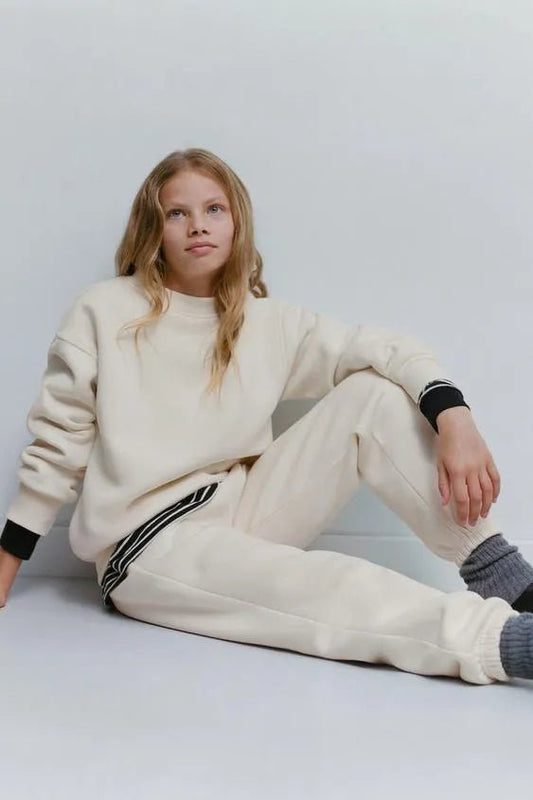 ZARA PLAIN SWEATSHIRT AND PLAIN SWEATPANT SET - Smgarment's