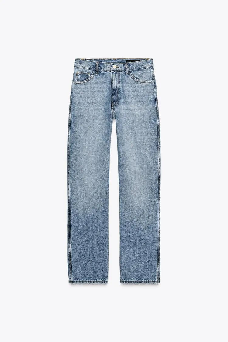 ZARA STRAIGHT CUT HIGH WAIST JEANS - Smgarment's