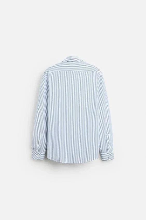 ZARA STRIPED STRETCHY SHIRT - SMgarment's