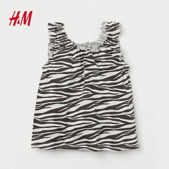 ZEBRA PRINTED COTTON VEST TOP - SMgarment's