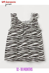 ZEBRA PRINTED COTTON VEST TOP - SMgarment's
