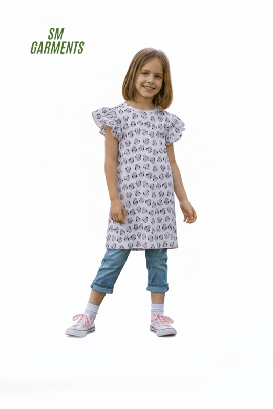 ZOCHEE GIRLS CARTOONIC CHARACTER PRINTED TEE - Smgarment's