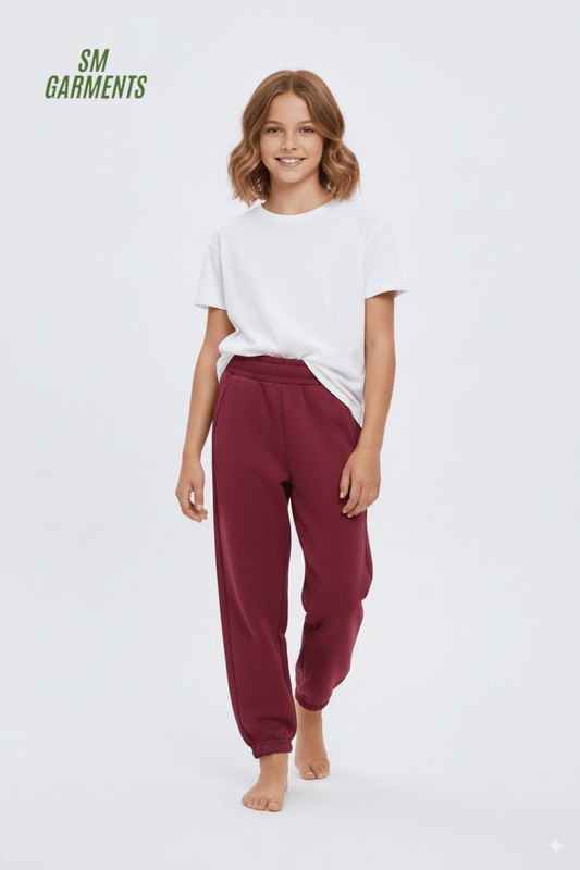 ZR GIRLS BASIC PLUSH JOGGERS - Smgarment's
