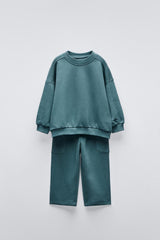 ZR KIDS BASIC SWEATSHIRT AND TROUSER SET - Smgarment's
